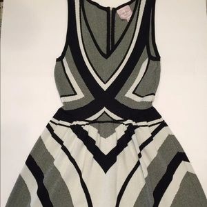 Romeo and Juliet Couture Dress V Neck Style Stripe